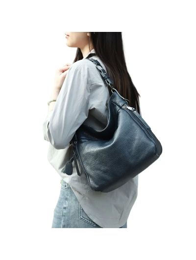 High Quality Women's Real Cow Leather Luxury Handbag, Versatile Ladies' Large Capacity Shoulder Crossbody High-end Commuting Bag