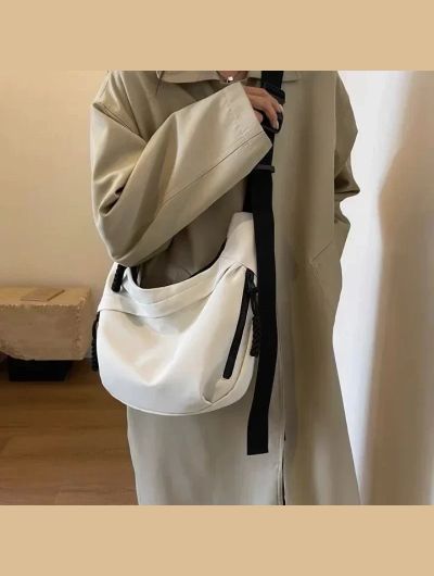 Nylon Hobos Crossbody Bags Solid Casual Zipper Women's Bags 2024 Fashion High Capacity Solid Color Single Shoulder Totes Bag