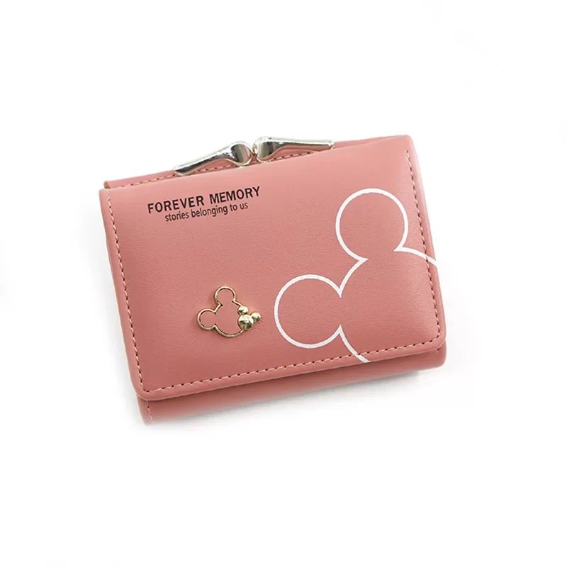 Disney Cartoon Mickey Mouse Wallet for Women's PU Leather Coin Purse Woman Mini Short Wallets Girls Bags Fashion Accessories_8