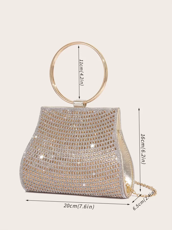 Women's Diamond Handbags Rhinestones Evening Bags Bridal Stones Clutch Purse Lady Clutches Bags Party Wedding Evening Bag Female_5