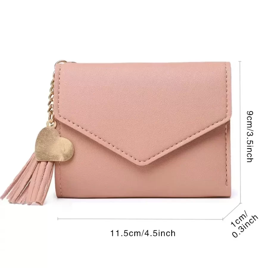 Women's Wallet Clutch Fashion Leather Short Style Purse Multi CaroSlot Coin Purse RFID Blocking Case Rose Gold Pattern_2