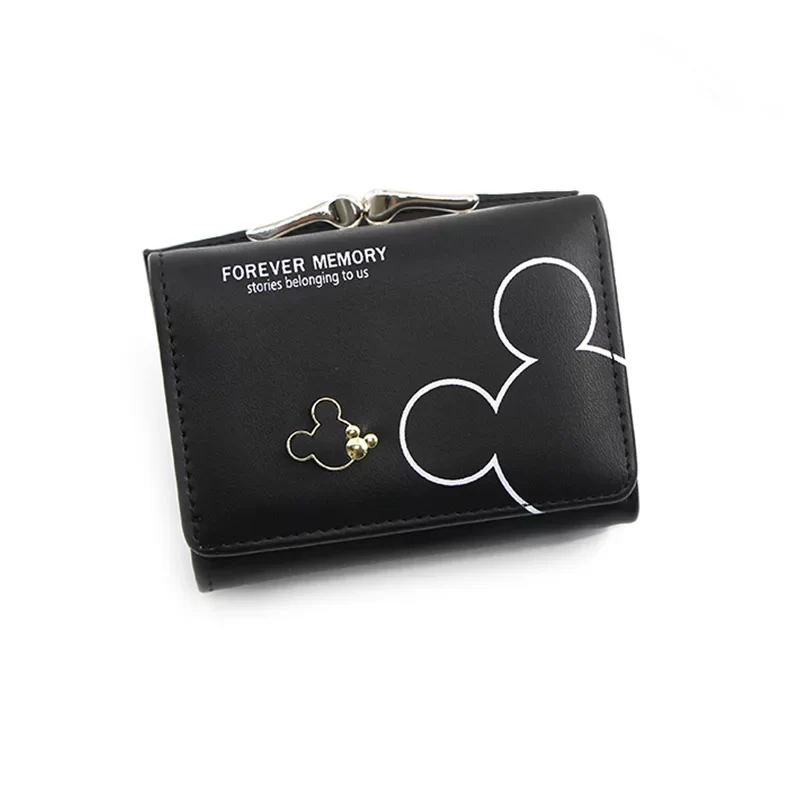 Disney Cartoon Mickey Mouse Wallet for Women's PU Leather Coin Purse Woman Mini Short Wallets Girls Bags Fashion Accessories_7