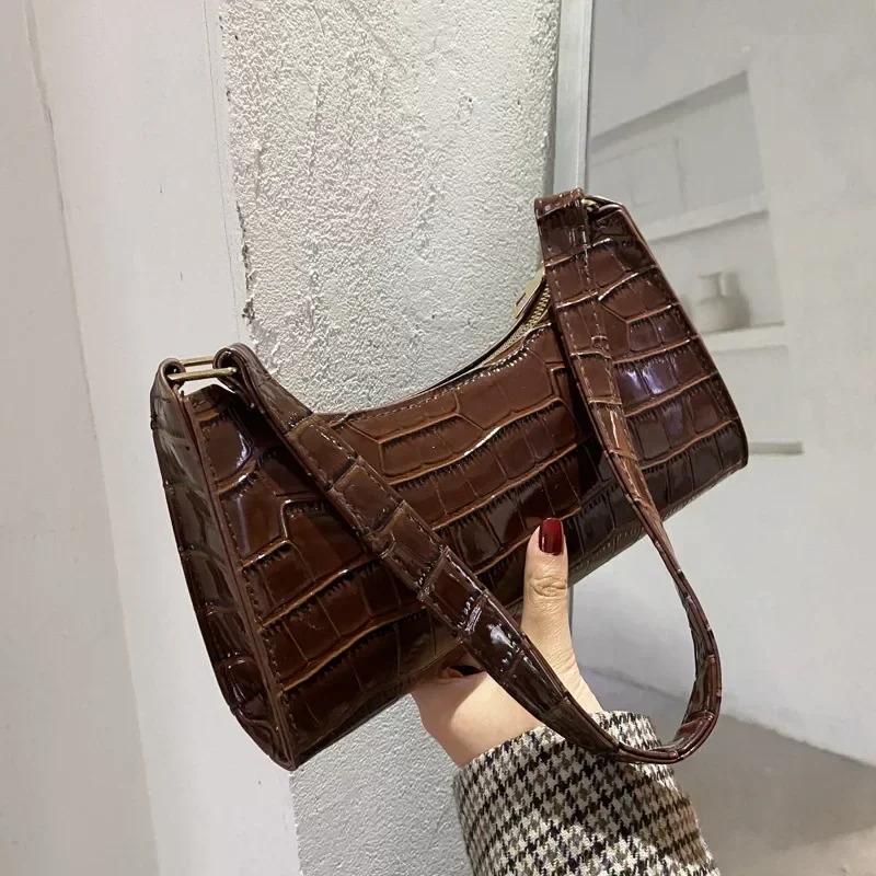 Fashion Exquisite Shopping Bag Retro Casual Women Totes Shoulder Bags Female Leather Solid Color Chain Handbag for Women 2024_15