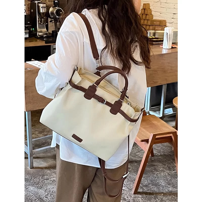 Shoulder bag for women, new niche design, large capacity multifunctional briefcase, commuting handheld crossbody bag handbag_5