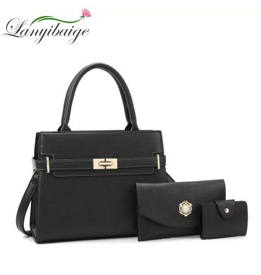 Three-piece Suit Women's Handbag Large Capacity Bags Luxury Shoulder Crossbody Bags Small Coin Purse Quality Leather Sac A Main