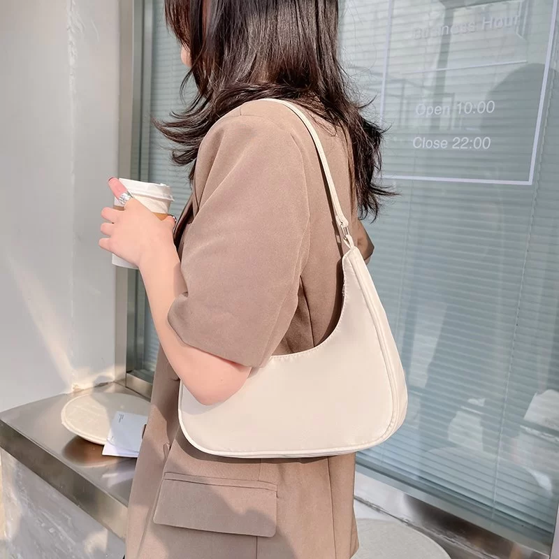 Women Bags Armpit Shoulder Bag Small Shoulder Purse Nylon Underarm Bags Clutch Women Hobos Summer Simple Handbags Bolso Feminina_3