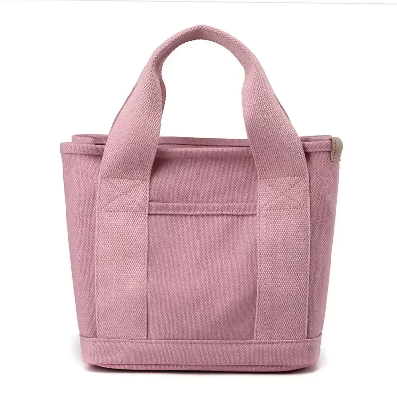 Small Bag with Zipper This Thousand Layer Bags Small Lady Single Shoulder Portable Thickened Canvas Mobile Phone Bucket Tote Bag_15