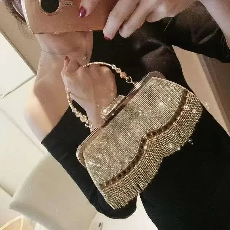 Hand for Wedding Party Banquet Diamond Clutch Bag Ladies Luxury Party Evening Bag Fashion Wedding Bridal Dress Bag_5