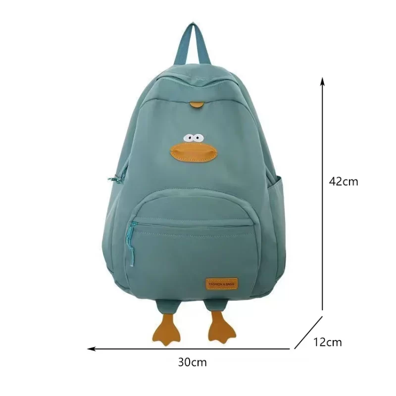 New Cartoon Duck Backpack Designer Cute Travel Bag Female College Student Versatile Korean Edition Girls' School Bag рюкзак_6