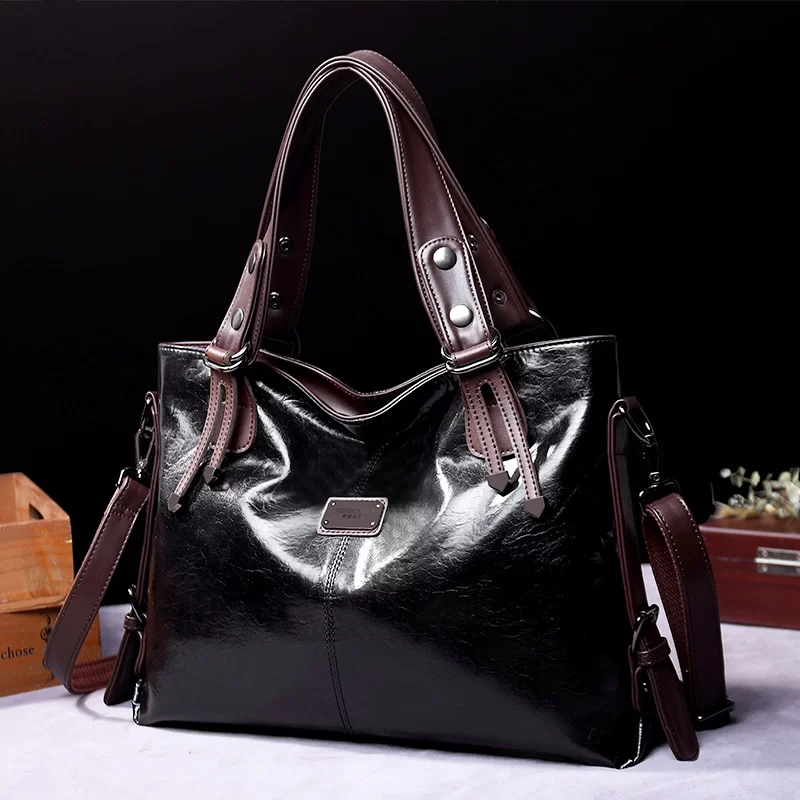 New Fashion Casual Tote Bag Women Handbags Soft Leather Shoulder Bags  For 2023 Ladies Vintage Big Capacity Crossbody Hand Bag_8