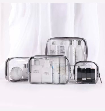 PVC waterproof transparent cosmetic bag wash bath storage bag travel multi-function storage bag cosmetic handbag tool box