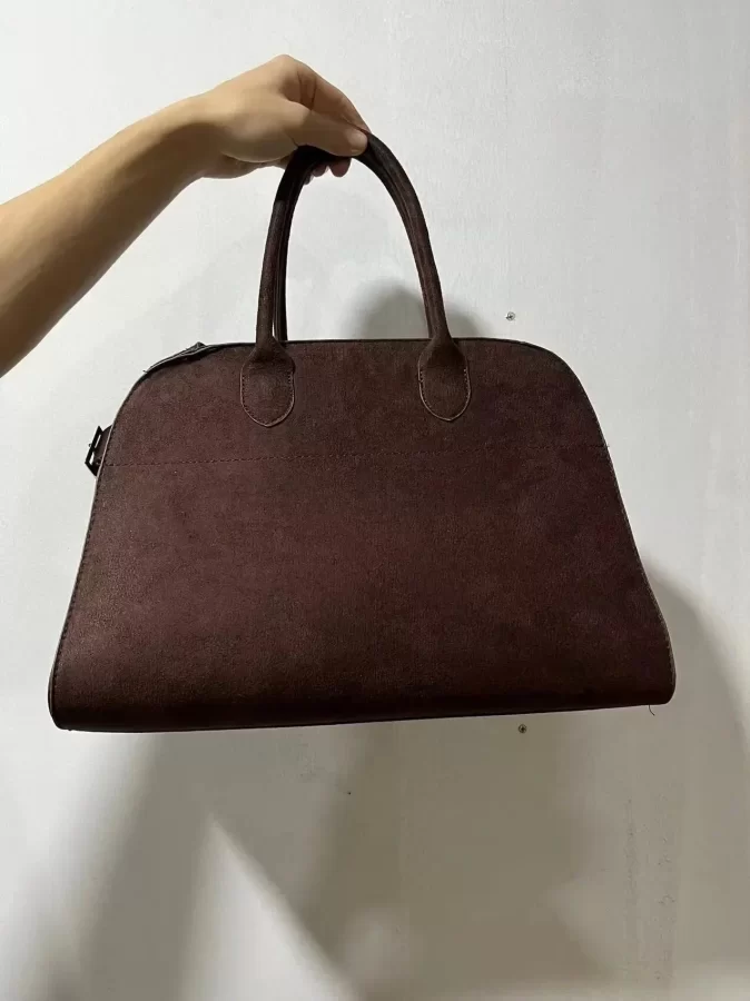 Ladies' Top-handle Bag High-end Feel Niche Design Large Capacity Vintage Commute Handbag For Autumn/winter Season_3