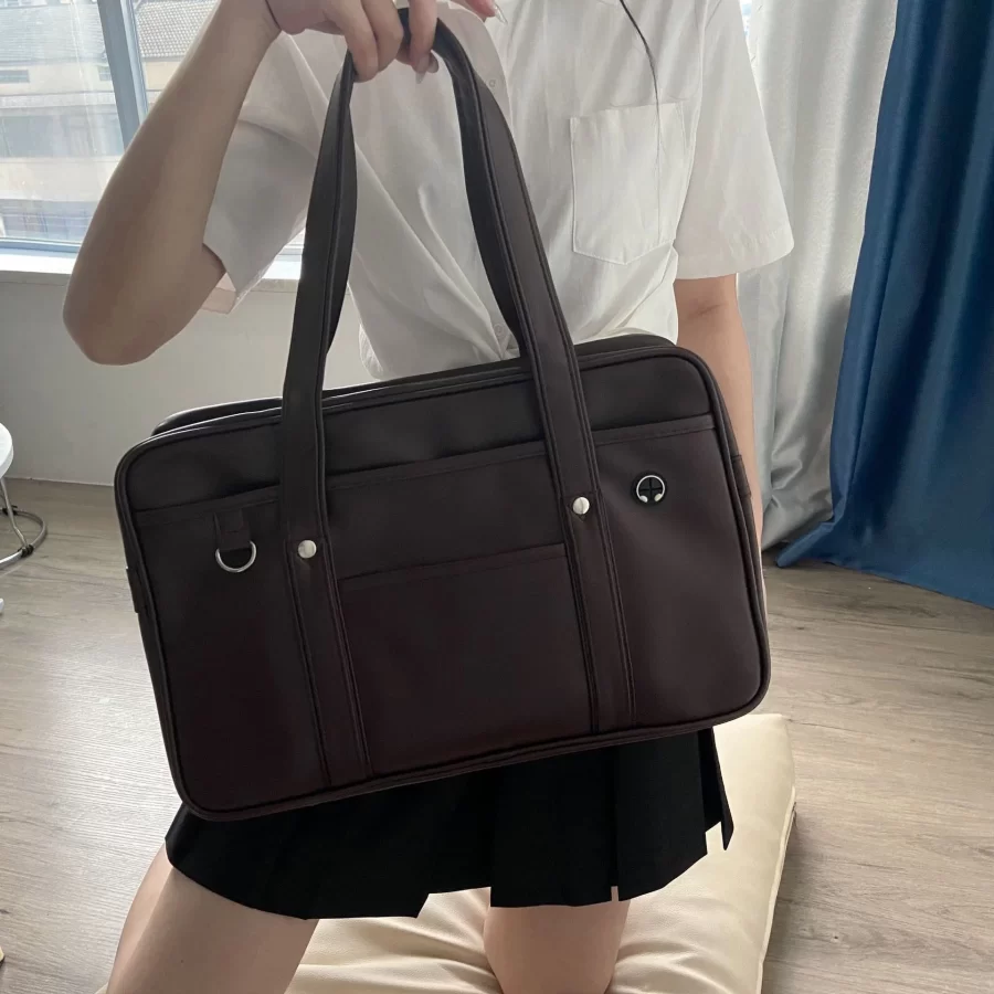 Japanese two-dimensional student JK uniform bag girl PU schoolbag COS wear-resistant waterproof one-shoulder Messenger handbag_2