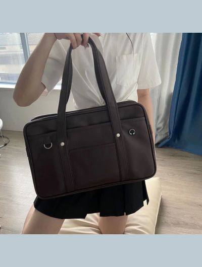 Japanese two-dimensional student JK uniform bag girl PU schoolbag COS wear-resistant waterproof one-shoulder Messenger handbag