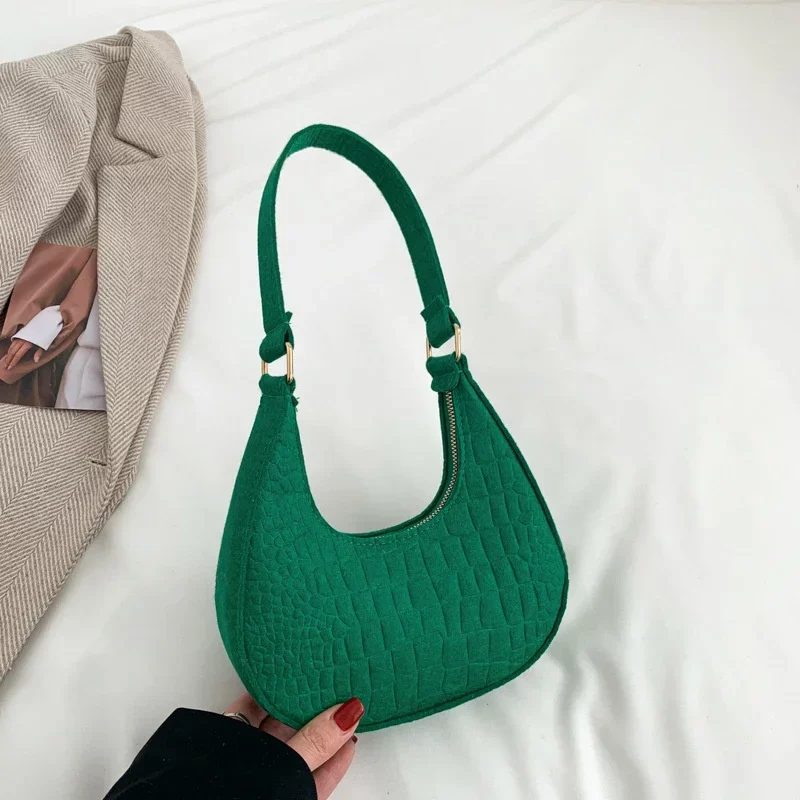 Women Top-handle Bags Autumn Winter Fashion Bag New Fashion Shoulder Bag Portable Women's Bag Bolso Mujer Handbags Felt_11