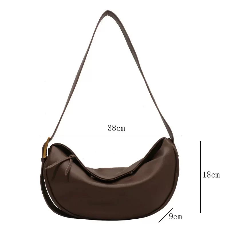 Crossbody Bags for Women Large Capacity Luxury Handbags Solid Soft Shoulder Bags Female Casual Travel Hobos Bag Vintage Sac New_6