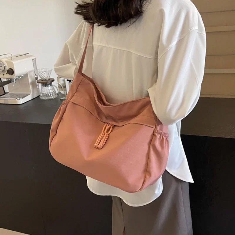 Nylon Hobos Crossbody Bags Solid Casual Zipper Women's Bags 2025 Fashion High Capacity Solid Color Single Shoulder Totes Bag_7