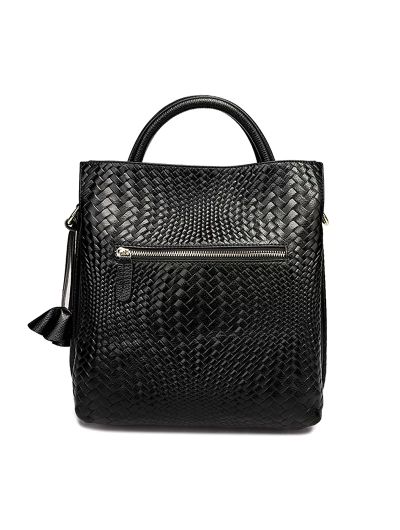 Aidrani  New women's handbag, large capacity woven texture bucket bag, multiple colors