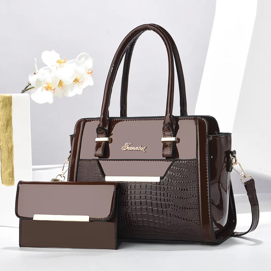 New Two-Piece Set with Large Capacity, Fashionable and Versatile Women's Bag, Simple Commuting Outing, Casual Women's Handbag, Foreign Style Women's Bag_10