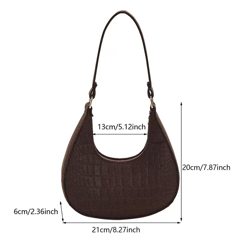 Women Top-handle Bags Autumn Winter Fashion Bag New Fashion Shoulder Bag Portable Women's Bag Bolso Mujer Handbags Felt_6