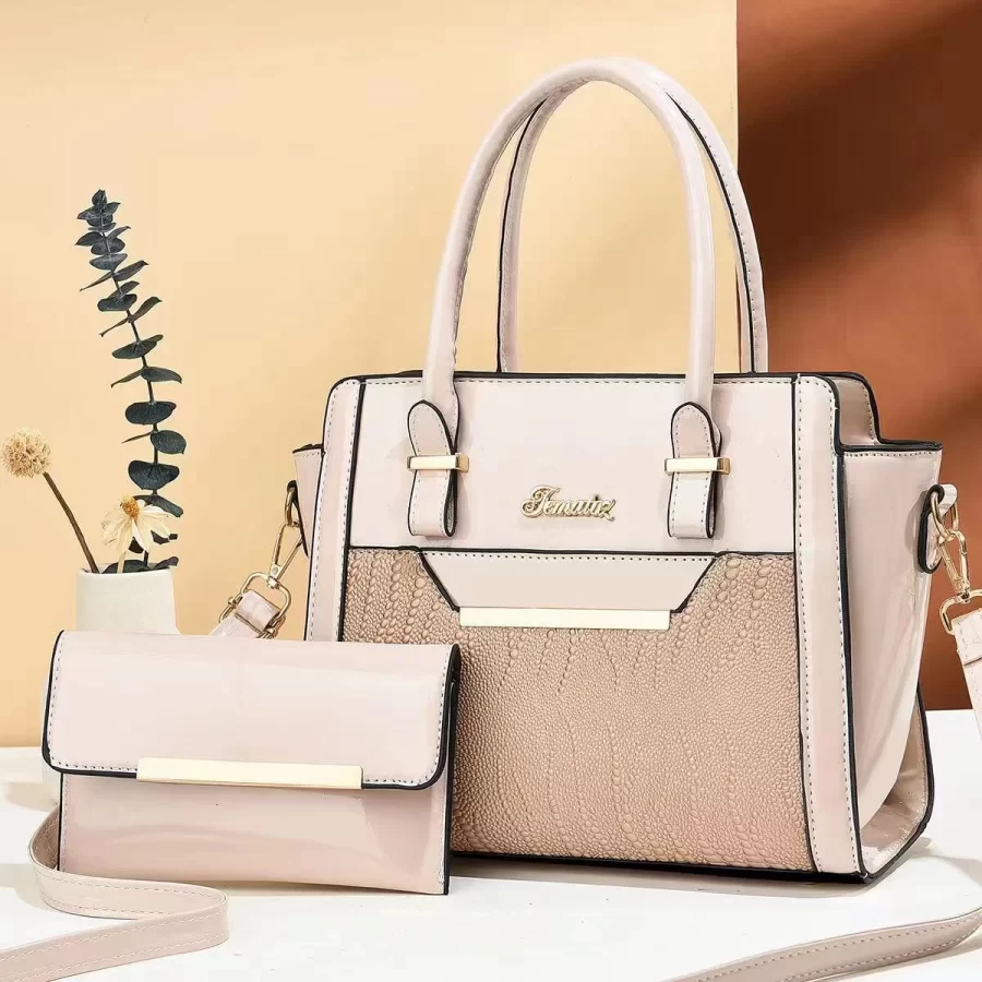 High quality women's one shoulder new trendy tote bag, women's large capacity crocodile patterned mother and child bag_7