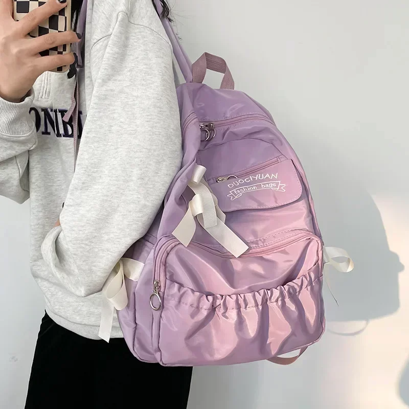 Fashion Backpack Canvas Women Backpack Anti-theft Shoulder Bags New School Bag for Teenager Girls School Backapck Female_3