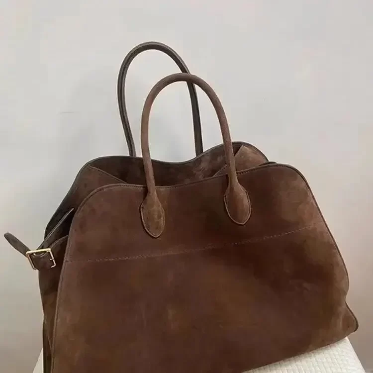 Ladies' Top-handle Bag High-end Feel Niche Design Large Capacity Vintage Commute Handbag For Autumn/winter Season_2