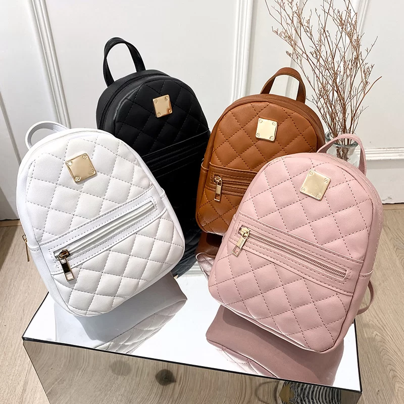 Backpack for Women PU Leather Multifunction Crossbody Bag Ladies Phone Pouch Pack Luxury Brand Shoulder Bag Messenger Bags_1