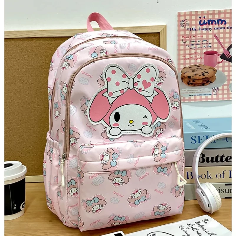 Sanrio Backpack Anime Kuromi Cinnamoroll My Melody Student Bag Large Capacity Women Bag For Children Girls Gift_10