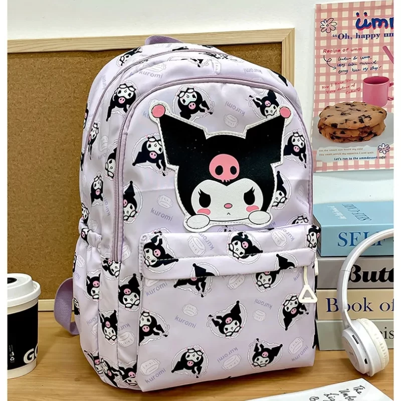 Sanrio Backpack Anime Kuromi Cinnamoroll My Melody Student Bag Large Capacity Women Bag For Children Girls Gift_12