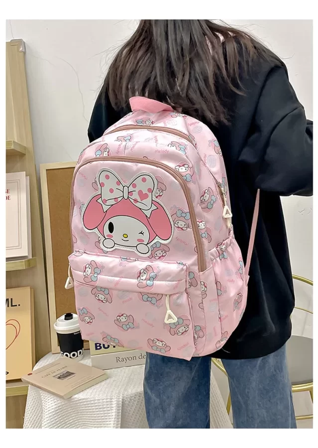 Sanrio Backpack Anime Kuromi Cinnamoroll My Melody Student Bag Large Capacity Women Bag For Children Girls Gift_1