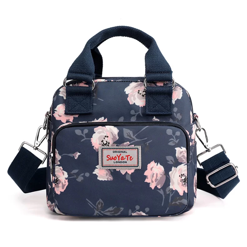 Brand Women Crossbody Bag portable Female Shoulder bags Printed Flower Nylon Messenger Bags Multi-pocket Ladies Handbags Bolsa_10