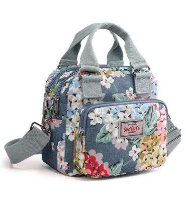 Brand Women Crossbody Bag portable Female Shoulder bags Printed Flower Nylon Messenger Bags Multi-pocket Ladies Handbags Bolsa