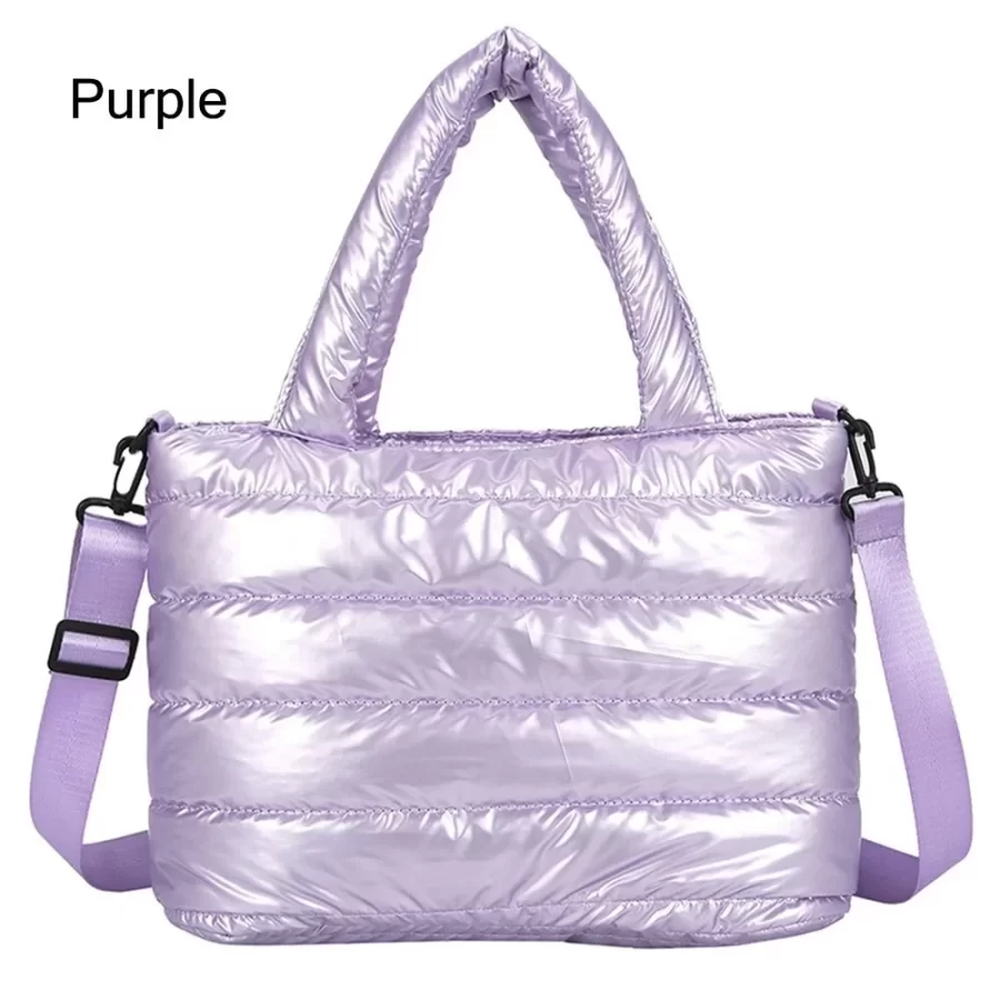 New Puffer Tote Bag for Women Quilted Puffy Handbag Lightweight Down Cotton Padded Shoulder Bag Down Padding Crossbody Handbag_9