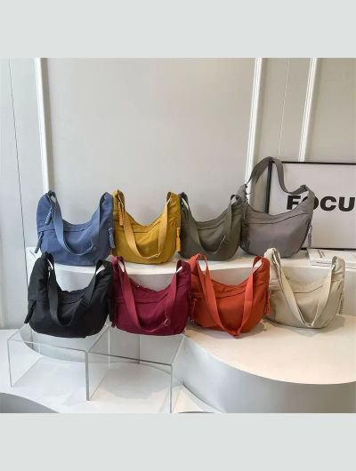 Nylon Fabric Shoulder Bag New High Capacity Women's Crossbody Messenger Bag Leisure Versatile Shoulder Hobos Bag