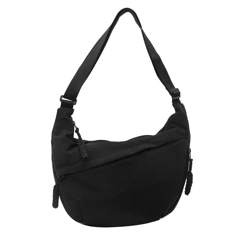 Nylon Fabric Shoulder Bag New High Capacity Women's Crossbody Messenger Bag Leisure Versatile Shoulder Hobos Bag_12