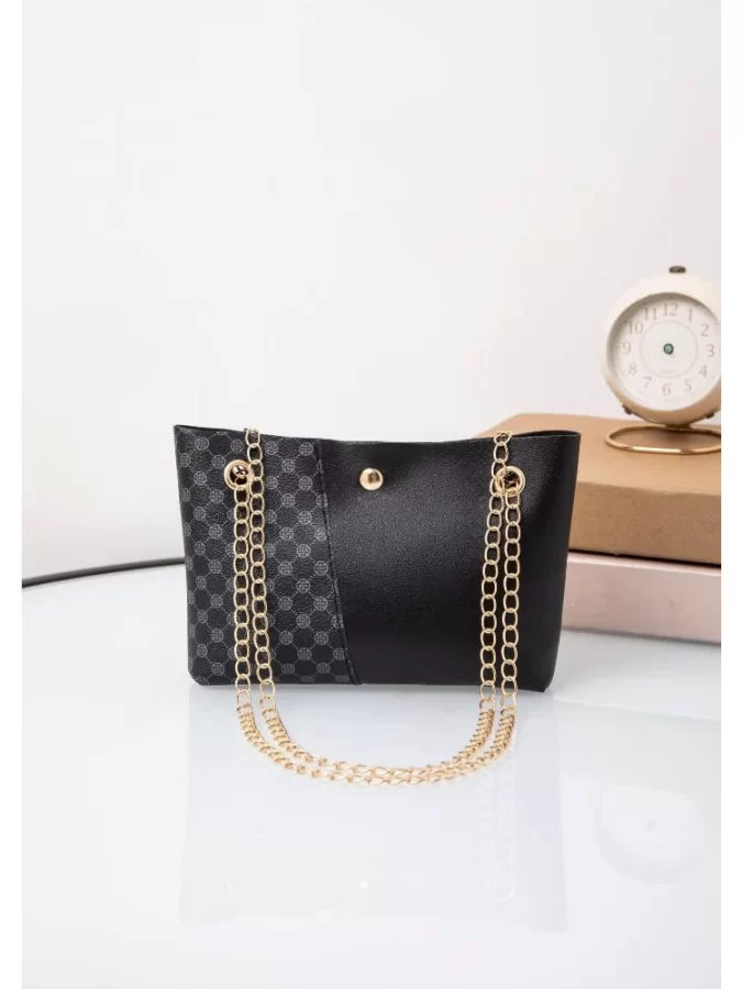 Bag 2024 new trendy fashion polka dot printing chain bucket bag one shoulder messenger bag one piece delivery_6