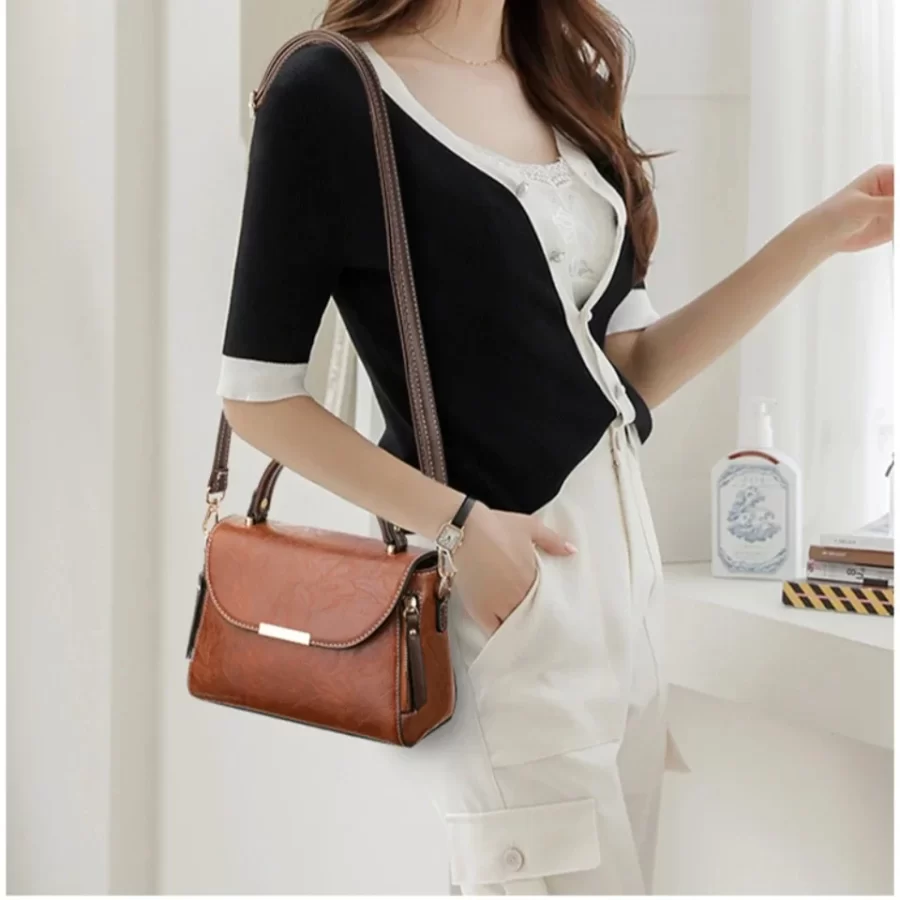 High Quality Soft Leather Shoulder Croosbody Bags Large Capacity Solid Purses and Handbags Luxury Designer Ladies Casual Totes_2