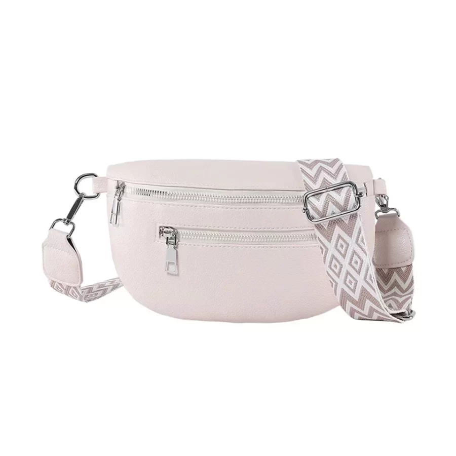 PU Leather Retro Banana Bag Women Chest Bags Waist Fanny Pack Sling Crossbody Shoulder Bag Chest Bum Belt Bag Half Moon_8