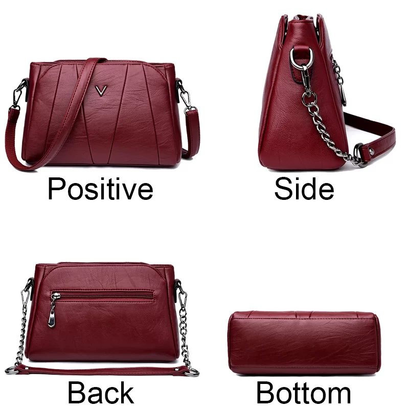 Famous Designer Crossbody Shoulder Bag High Quality Soft Leather Bags Ladies Vintage Handbags Sac A Main Casual Tote Bag Bolsos_3