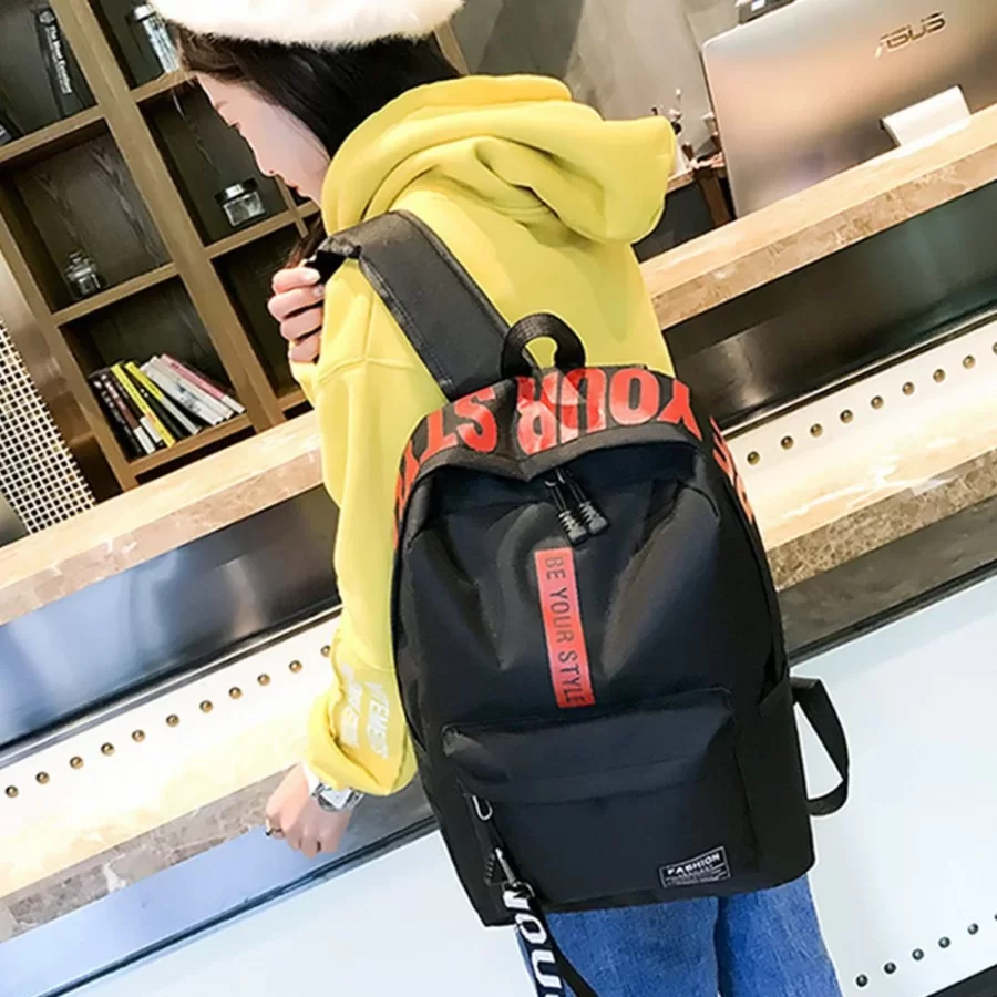 New Female Fashion Teenage High Capacity Waterproof College Backpack Trendy Women Laptop School Bags Cute Girl Travel Book Bag_3