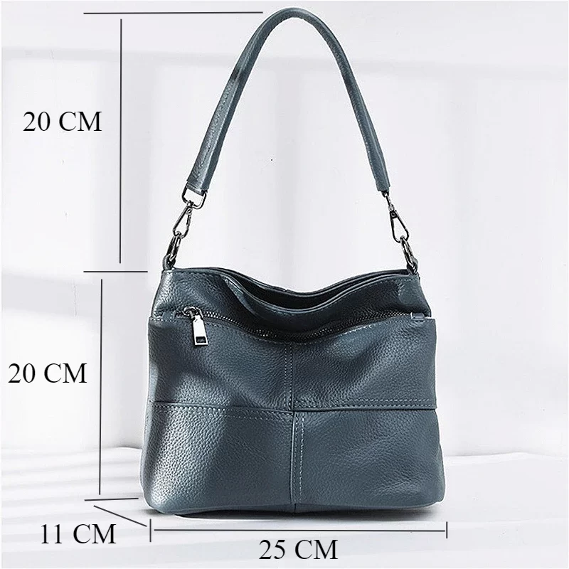 Women's Handbag Soft Leather High Quality Ladies' Genuine Leather Shoulder Crossbody Hobo Bag, Luxury Commuting Underarm Bag_2