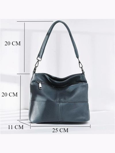 Women's Handbag Soft Leather High Quality Ladies' Genuine Leather Shoulder Crossbody Hobo Bag, Luxury Commuting Underarm Bag