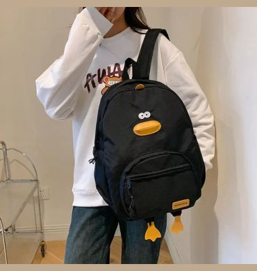 New Cartoon Duck Backpack Designer Cute Travel Bag Female College Student Versatile Korean Edition Girls' School Bag рюкзак 1