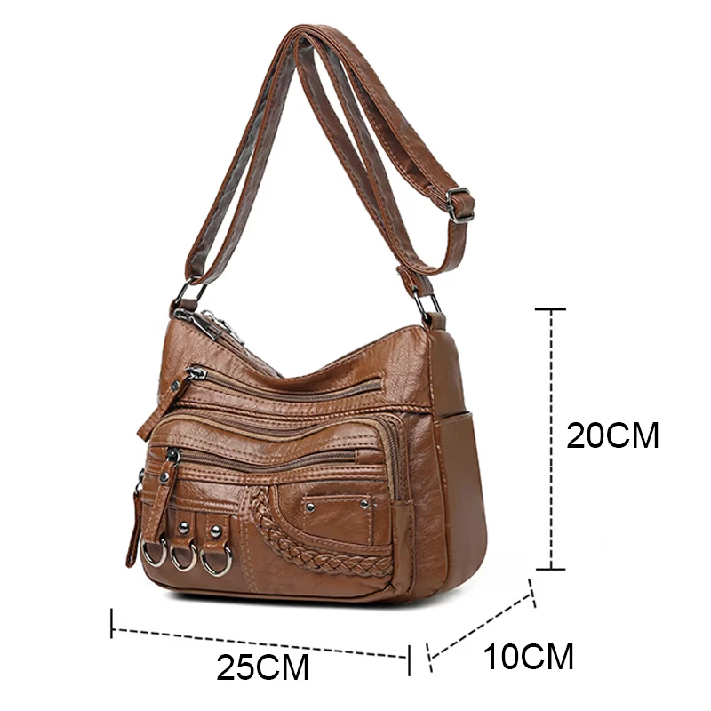 2024 New Ladies Soft Leather Bags High Quality Purses And Handbags Famous Designer Crossbody Shoulder Bag For Women Sac A Main_2