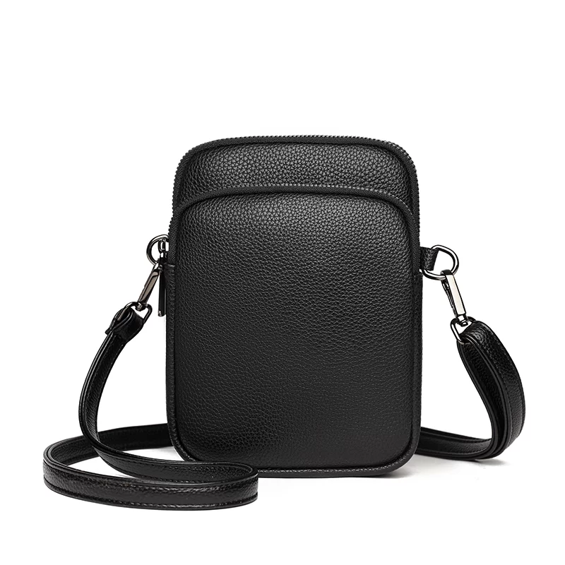 New 100% Genuine cowhide Women's Leather Mobile Phone Bag Crossbody Bags For Women Bag Designer Crossbody Bag Messenger Bags Sac_7