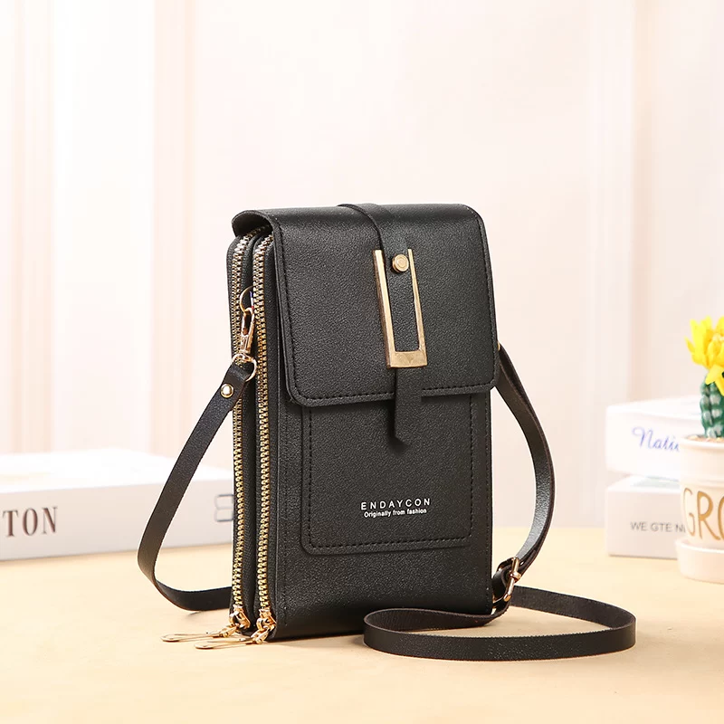 Touch Screen Cell Phone Women Bags Soft Leather Wallets Hand Purses Crossbody Bags for Women Small Handbag Cheap Women's Bags_10