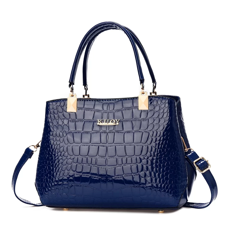 Fashionable Womens Crocodile Pattern Shoulder Bag - Stylish & Durable PU Leather Handbag with Removable Cross-body Strap for Eve_10