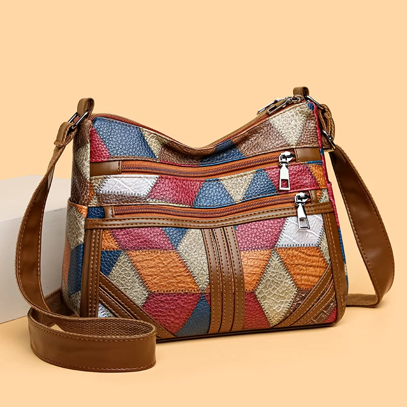 New Crossbody Bag for Women Large Capacity Luxury Handbag Purse Solid Color Shoulder Bags Female Casual Travel Vintage Hobos Bag_2