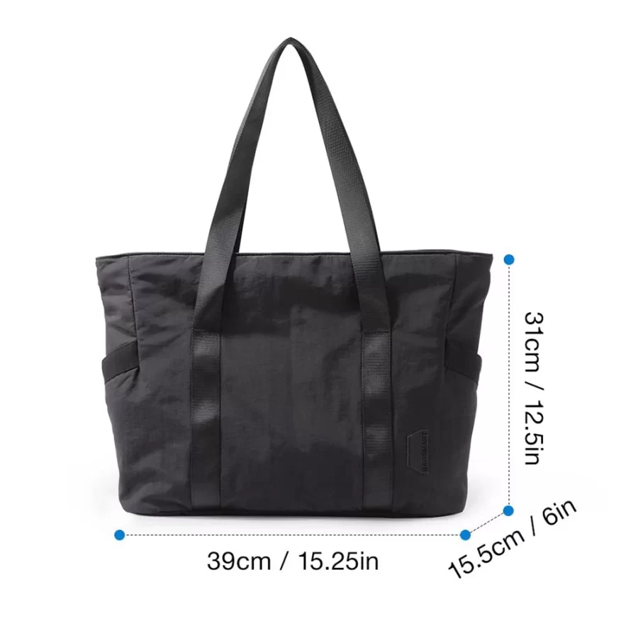 BAGSMART Women Tote Bag University Laptop Travel Tote diaper Gym Tote Yoga Bag with Yoga Mat Buckle for Sports College Work-ll_3